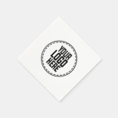 Aangepaste Logo Bedrijf Bedrijfsevenement Party Servet (Hoek)