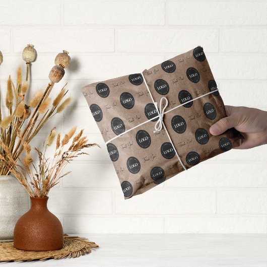 Aangepaste Logo bedrijf Hartelijk dank Tissuepapier