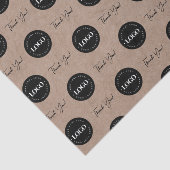 Aangepaste Logo bedrijf Hartelijk dank Tissuepapier (Detail)
