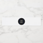 Aangepaste Logo | Bedrijf Minimalist Waterfles Etiket (Enkel label)