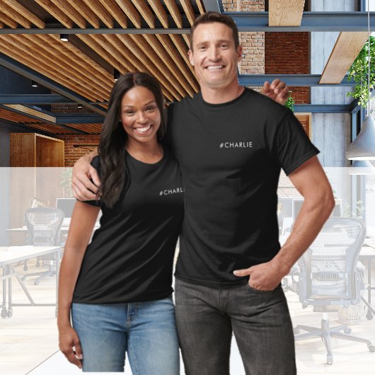 Aangepaste Logo | Bedrijfs Modern Bedrijfspersonee T-shirt