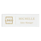 Aangepaste Logo Bedrijfsambtenaar Personeel Naam W Naambadge (Voorkant)