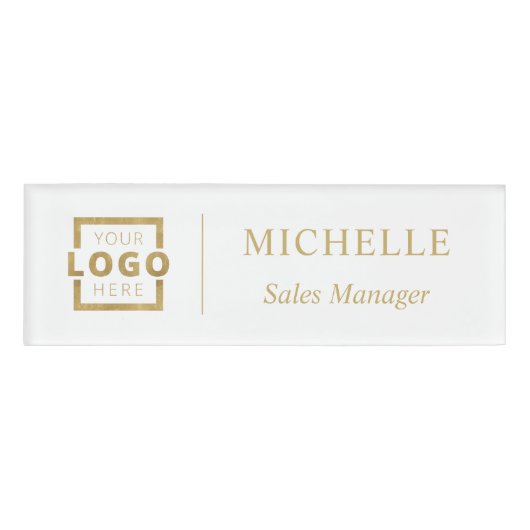 Aangepaste Logo Bedrijfsambtenaar Personeel Naam W Naambadge (Voorkant)