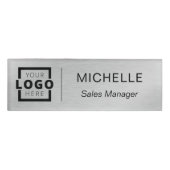 Aangepaste Logo Bedrijfsmedewerker Personeel Faux  Naambadge (Voorkant)