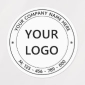 Aangepaste Logo Bedrijfsnaam Aangepaste labels (Design 1)