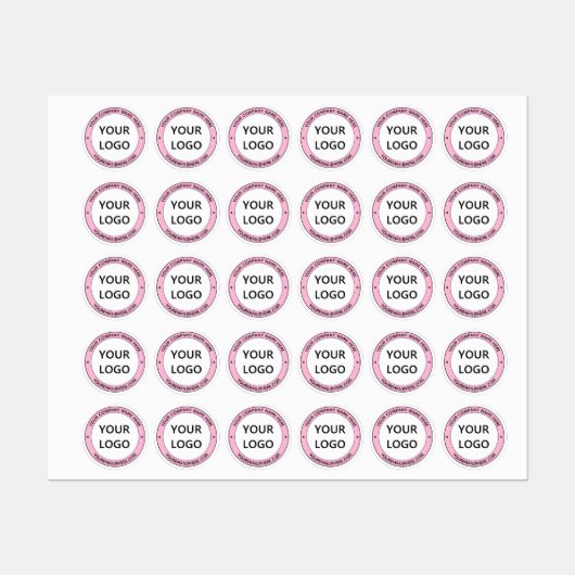 Aangepaste Logo Bedrijfsnaam Aangepaste labels (Vel)