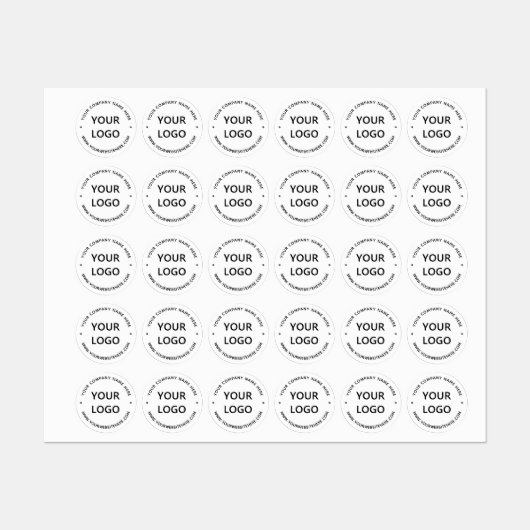 Aangepaste Logo bedrijfsnaam Aangepaste promotie Labels (Vel)