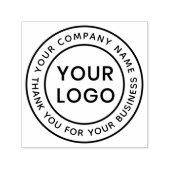 Aangepaste logo bedrijfsnaam bedrijf dank u  zelfinktende stempel (Design)