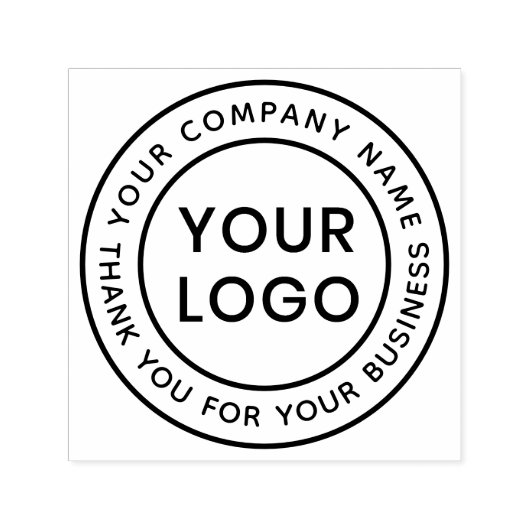 Aangepaste logo bedrijfsnaam bedrijf dank u  zelfinktende stempel (Design)