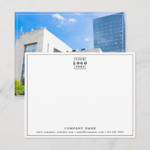 Aangepaste Logo Bedrijfsnaam Bedrijfscontactfoto Notitiekaartje