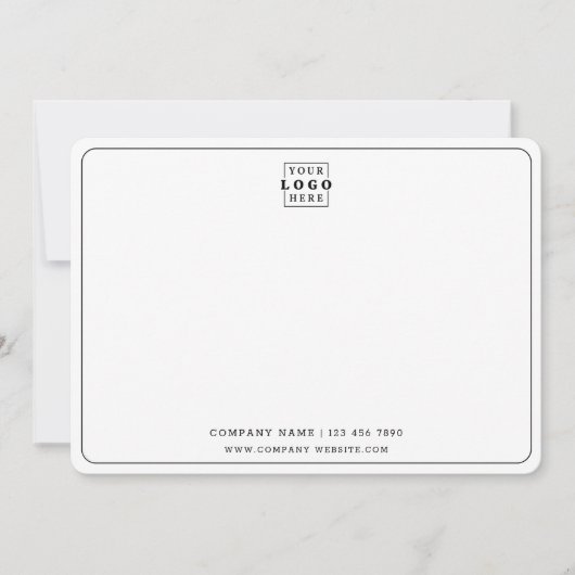 Aangepaste Logo Bedrijfsnaam Bedrijfsteam Foto Notitiekaartje (Voorkant)