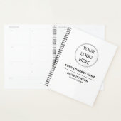 Aangepaste logo bedrijfsnaam werknemer naam planner (Display)