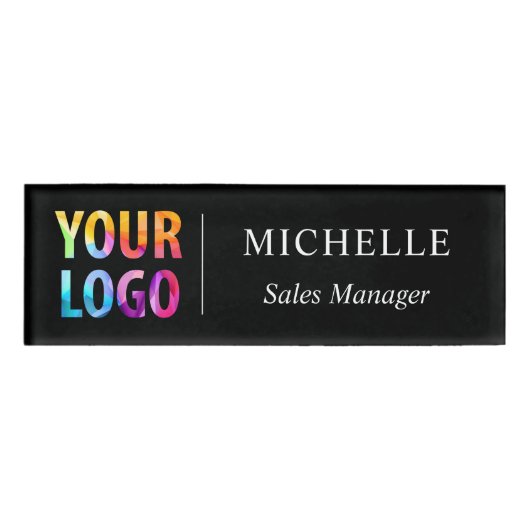 Aangepaste Logo Bedrijfspersoneel Naam Naambadge (Voorkant)