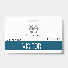 Aangepaste Logo Bezoekers Gasten Bedrijfsnaam ID   Badge