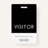 Aangepaste Logo bezoekersbadge Badge (Achterkant)