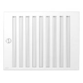 Aangepaste Logo Blank Guitar Tablature Notitieblok (Voorkant)