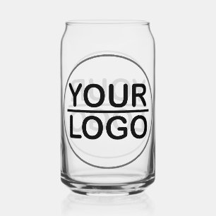 Aangepaste logo blikvorm glas