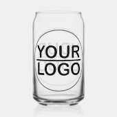 Aangepaste logo blikvorm glas (Achterkant)