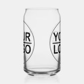 Aangepaste logo blikvorm glas (Rechts)
