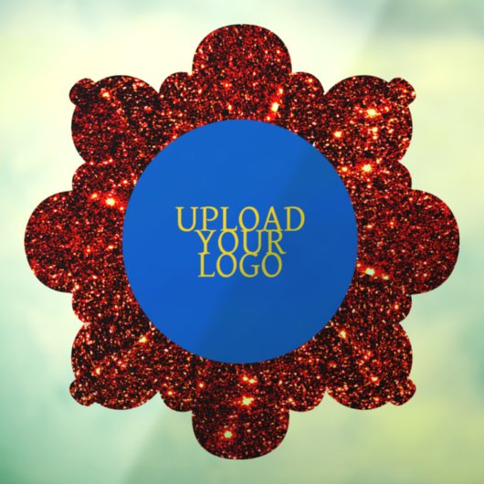 Aangepaste Logo Bloemen Raamsticker (Vel 3)