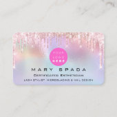 Aangepaste Logo Boutique Holografen Visitekaartje (Voorkant)