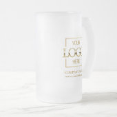Aangepaste Logo Business Branding Corporate Gift Matglas Bierpul (Voorkant rechts)