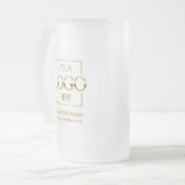 Aangepaste Logo Business Branding Corporate Gift Matglas Bierpul (Voorkant links)