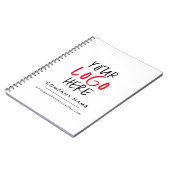 Aangepaste Logo Business Branding gepersonaliseerd Notitieboek (Linkerzijde)