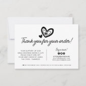 Aangepaste Logo Business Company Branded Package O Bedankkaart (Voorkant)