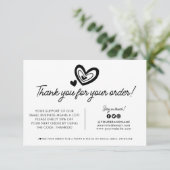 Aangepaste Logo Business Company Branded Package O Bedankkaart (Staand voorkant)