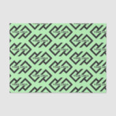 Aangepaste Logo Business Company Packaging-tapeban Tissuepapier (Voorkant)