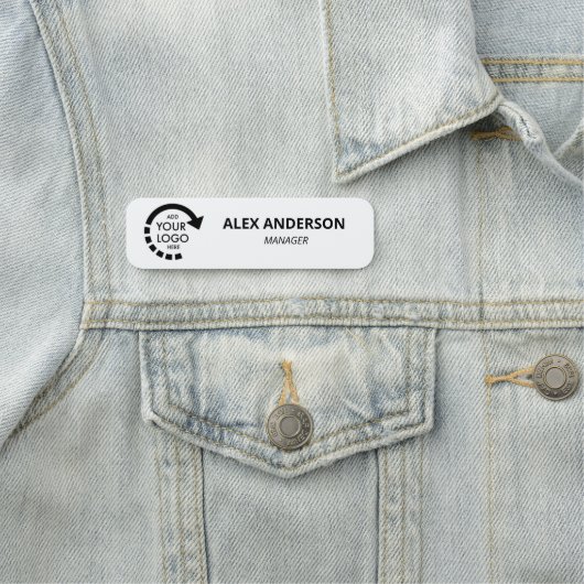 Aangepaste Logo Business Company Personeel Naamplaatje (In situ)