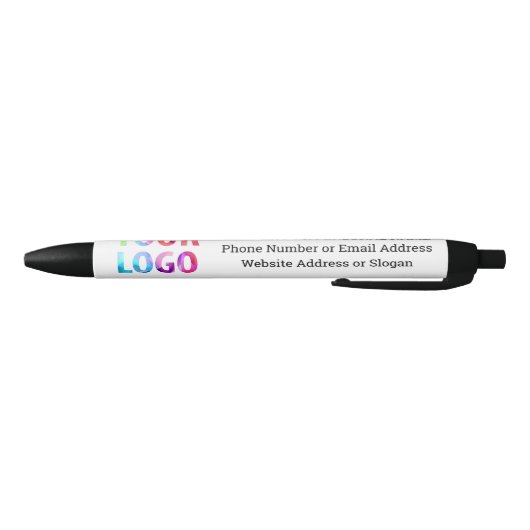 Aangepaste Logo Business Company Promotion Cadeaus Zwarte Inkt Pen (Bodem)