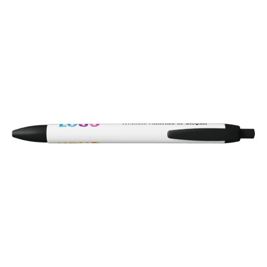 Aangepaste Logo Business Company Promotion Cadeaus Zwarte Inkt Pen (Achterkant)