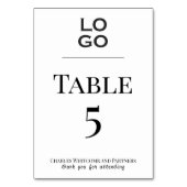 Aangepaste Logo Business Corporate Event Kaart (Achterkant)