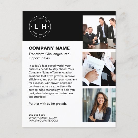 Aangepaste Logo Business Flyer (Voorkant)