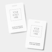 Aangepaste Logo Business ID Personeelsbadge Badge (Voor- en achterkant)