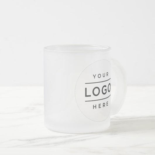 Aangepaste Logo Business Matglas Koffiemok (Voorkant rechts)