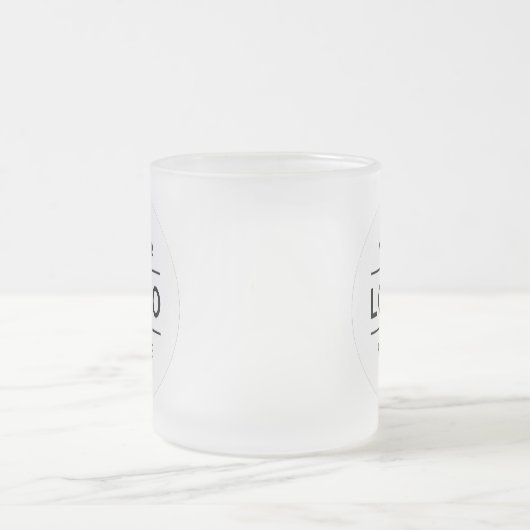 Aangepaste Logo Business Matglas Koffiemok (Center)