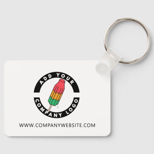 Aangepaste Logo Business Merk Employee Swag toevoe Sleutelhanger (Voorkant)