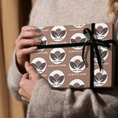 Aangepaste Logo Business | Mocha Mousse Cadeaupapier