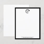 Aangepaste Logo Business | Modern zwart (Voorkant / Achterkant)