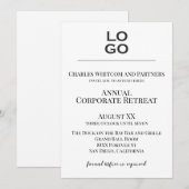 Aangepaste Logo Business of Corporate Event Kaart (Voorkant / Achterkant)