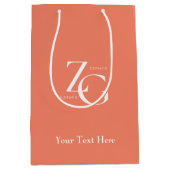 Aangepaste Logo Business Professional-kleurenprint Medium Cadeauzakje (Voorkant)