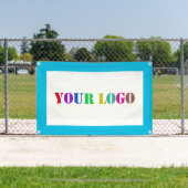 Aangepaste Logo Business Promotiebanner Uw kleur Spandoek (Insitu)