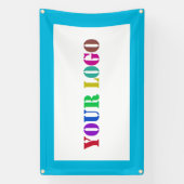 Aangepaste Logo Business Promotiebanner Uw kleur Spandoek (Verticaal)
