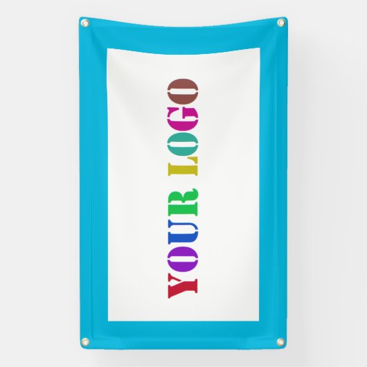 Aangepaste Logo Business Promotiebanner Uw kleur Spandoek (Verticaal)