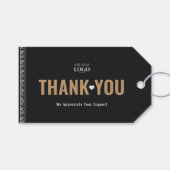 Aangepaste Logo Business QR-code Bedankt Griekse s Cadeaulabel (Voorkant (Horizontaal))