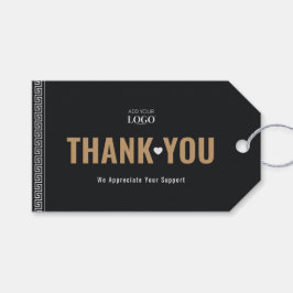 Aangepaste Logo Business QR-code Bedankt Griekse s Cadeaulabel