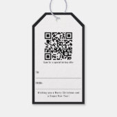 Aangepaste Logo Business QR-code Bedankt Griekse s Cadeaulabel (Achterkant)